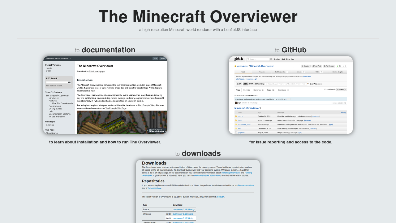 A screenshot of Minecraft Overviewer