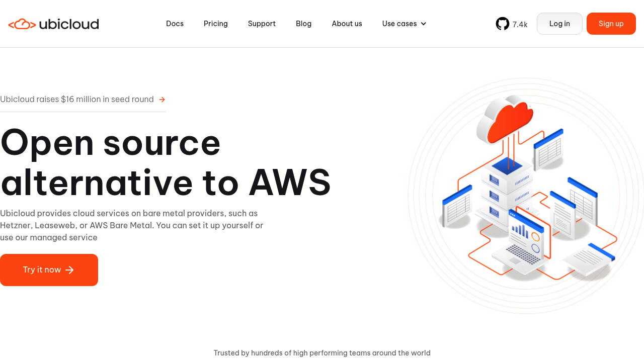 A screenshot of Ubicloud
